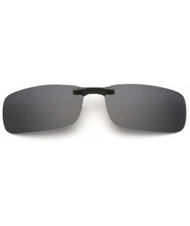 Sport Polarized Sun Glasses Clips Men Women Driving Night Vision Lens Clip On Sunglasses Eyeglasses Accessories (Grey) - C419...