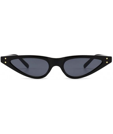 Cat Eye Unisex Flat Top Eyeglasses Small Triangle Frame Cat Eye Sunglasses Random Color - Bpink - CY18XDWWYDR $8.92