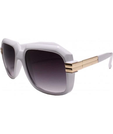 Square Swag Hip Hop Rapper Dope Stylish Run DMC Inspired Sunglasses - Gray - CK193NAXHGN $26.54