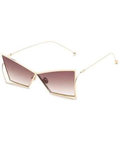 Cat Eye 2019 new fashion sunglasses - beveled cat eye sunglasses - marine sunglasses - B - CA18S5L5TDD $46.32