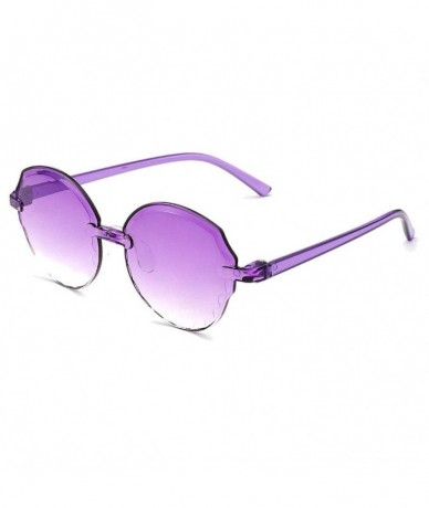 Rimless New Sunglasses Transparent Gradient Sunglasses Multicolor Party Favors Big Rimless Sunglasses INS HOT - Type 6 - CW19...