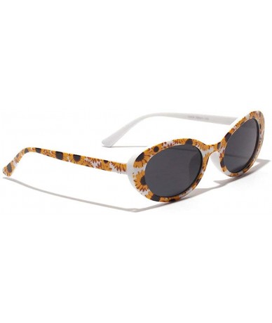 Oval 2019 Fashion Oval Sunglasses For Women Girls Sunglasses UV400 - Sunflower - C118NIAGTYI $11.43