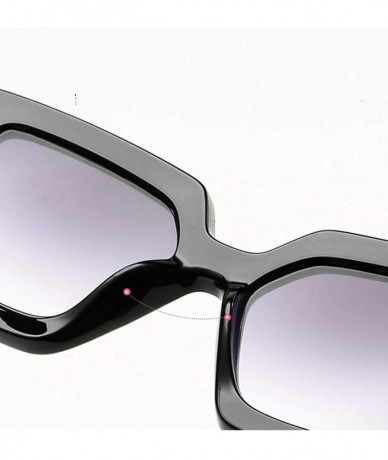 Oversized Sunglasses for Woman Vintage Three Colors Sun Glasses for Men/Women Square - C5 - CQ197ZDYD87 $9.80