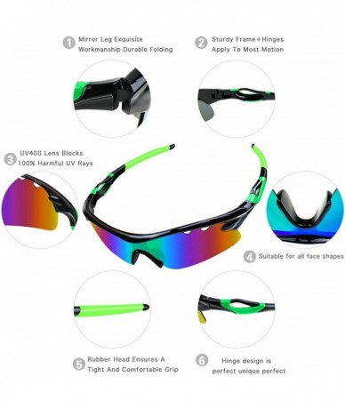 Sport Polarized Sports Sunglasses - Sports Sunglasses for Men Women - Cycling Driving Fishing Glasses UV Protection - CM190E7...
