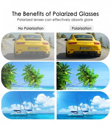 Sport Polarized Sports Sunglasses - Sports Sunglasses for Men Women - Cycling Driving Fishing Glasses UV Protection - CM190E7...