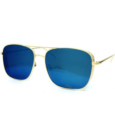 Aviator 549 Premium Oversize XXL Women Man Brand Designer Style Mirrored Fashion Aviator Sunglasses - Blue - CH18GZUZL4M $28.45