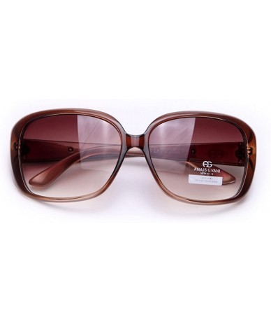 Square Womens UV Protection Polarized Classic Square Frame Sunglasses w/Logo Accent - 006-black - CE199XXL4Z8 $36.72