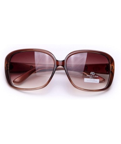 Square Womens UV Protection Polarized Classic Square Frame Sunglasses w/Logo Accent - 006-black - CE199XXL4Z8 $36.30
