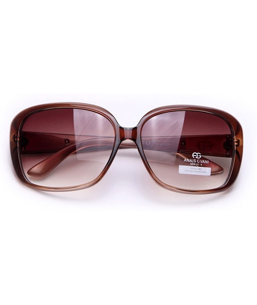Square Womens UV Protection Polarized Classic Square Frame Sunglasses w/Logo Accent - 006-black - CE199XXL4Z8 $36.30