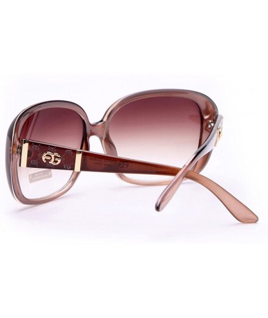 Square Womens UV Protection Polarized Classic Square Frame Sunglasses w/Logo Accent - 006-black - CE199XXL4Z8 $36.30