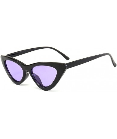 Shield Sunglasses Triangle Vintage Glasses Female - Wgray - CC18STXK0L3 $9.99