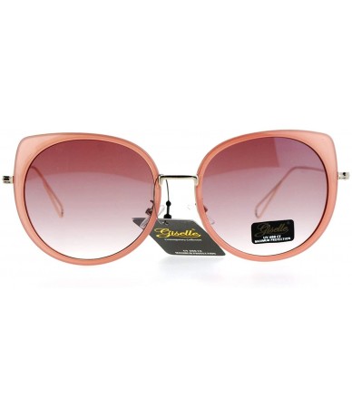 Cat Eye Giselle Womens Bat Shape Oversize Cat Eye Flat Lens Sunglasses - Pink - CZ12LZSNGUD $14.96