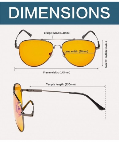 Aviator Large Memory Frame Blue Light Blocking Glasses for Men - Silver - C118IWIZAZZ $54.68