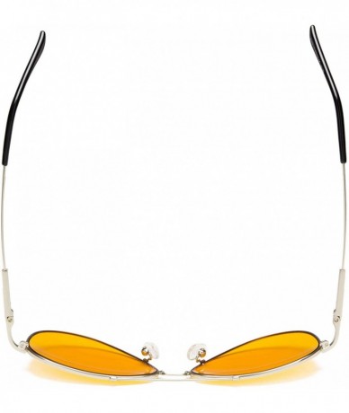 Aviator Large Memory Frame Blue Light Blocking Glasses for Men - Silver - C118IWIZAZZ $54.68