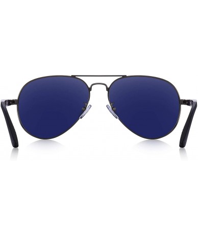 Wrap Men Classic Style Pilot Sunglasses Polarized - UV 400 Protection with case 60MM 8285 - Gray - CA18KCALIDH $20.17