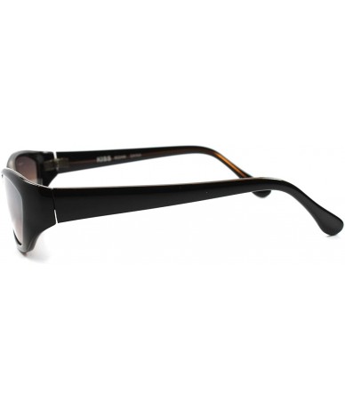Cat Eye Vintage Old 60s 70s Rockabilly Brown & Black Womens Cat Eye Sunglasses - CQ18023X7LH $11.39