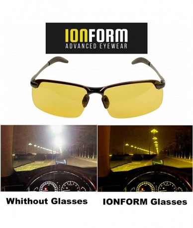 Sport Night Driving Glasses Glare Reducing Polarized Lens Anti-Glare Vision for Men & Women - Urban - CY18XTD2UCY $31.28