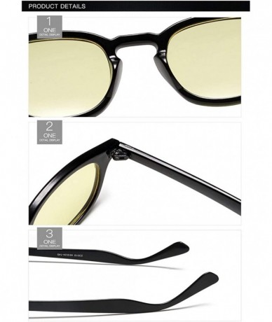 Round Vintage Sunglasses Aviator Colorful Transparent - Pink S - CA18OXGWM9E $15.25