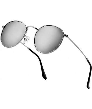 Sport Small Round Polarized Sunglasses for Men Women Vintage Designer Style Circle Lens Sun Glasses - CB1992XA29C $13.99