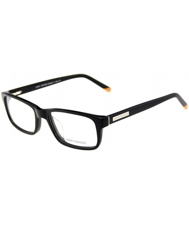 Square Mens Womens Fashion Square Rectangular Glasses Clear Lens Optical Glasses JO7228 - Black - CX12K2FBB4D $59.83