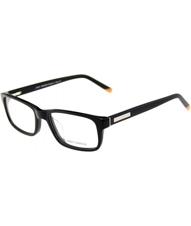 Square Mens Womens Fashion Square Rectangular Glasses Clear Lens Optical Glasses JO7228 - Black - CX12K2FBB4D $29.51