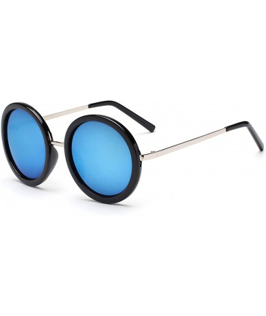 Oversized New Retro Round Sunglasses Women Er Vintage Sun Glasses Coating Oculos De Sol Gafas Lunette Soleil - C2 - CK198AHSN...