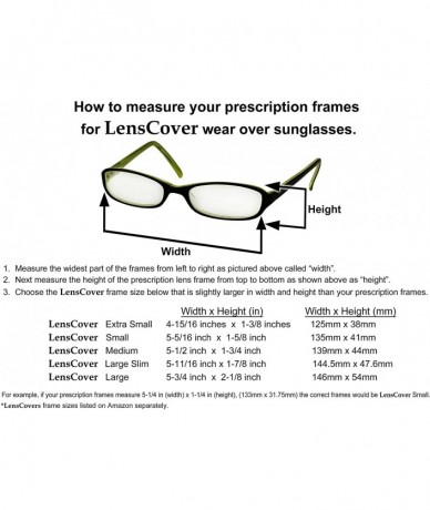 Goggle Sunglasses Wear Over Prescription Glasses-Large Slim - Polarized - Black Mirror - CG11LPTTOLD $13.63