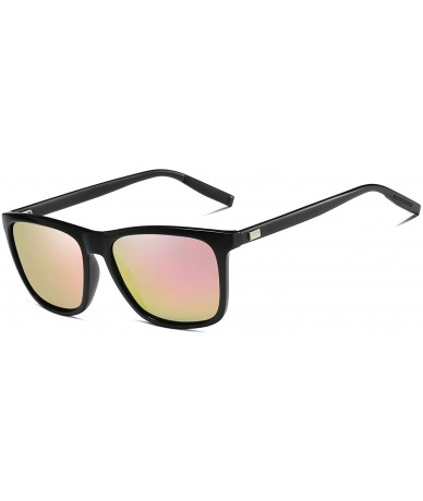 Sport Men Women Polarized Sunglasses Aluminum Magnesium Alloy Driving Sun Glasses Shades Male 90083 - Pink - CZ18WACR7UA $15.67