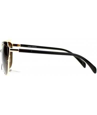 Butterfly Cateye Butterfly Sunglasses Womens Designer Fashion Eyewear UV 400 - Brown - C61896Y7GI9 $12.50
