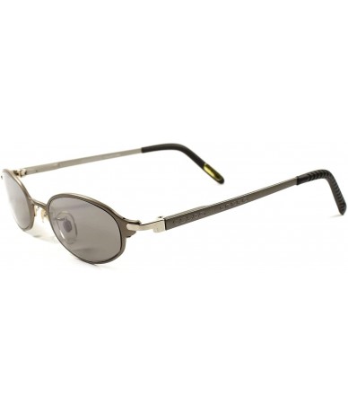 Oval Classic Vintage 80's Hot Retro Urban Mens Womens Cool Small Oval Sunglasses - Silver - C3189AN00N3 $16.56