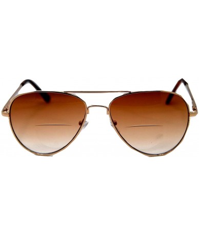 Aviator C.Moore Bifocal Aviator Sunglasses for Women and Men - Gold - C611CW0B9BR $23.26