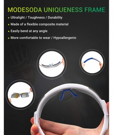 Rimless Men Sports Sunglasses Polarized for Baseball Fishing Cycling Flexible TR90 Frame Sun Glasses Women - CW18ZGULQI7 $17.95
