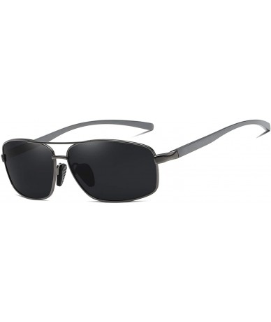 Sport Polarized Aviator Sunglasses for Men Retro Mens Classic sunglasses Womens - Grey Grey - C91929TL47U $29.57