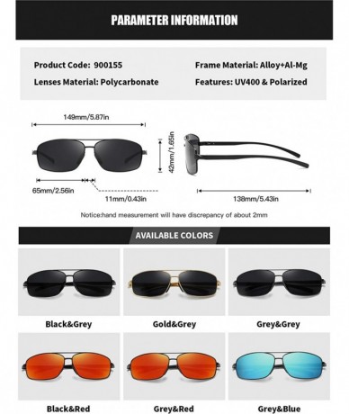 Sport Polarized Aviator Sunglasses for Men Retro Mens Classic sunglasses Womens - Grey Grey - C91929TL47U $13.68