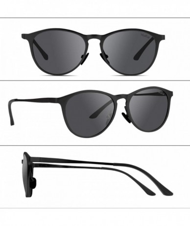 Sport Polarized Sunglasses Protection Aluminium magnesium Fashion - Black Frame Black Lens - CO1940LHXEK $18.26