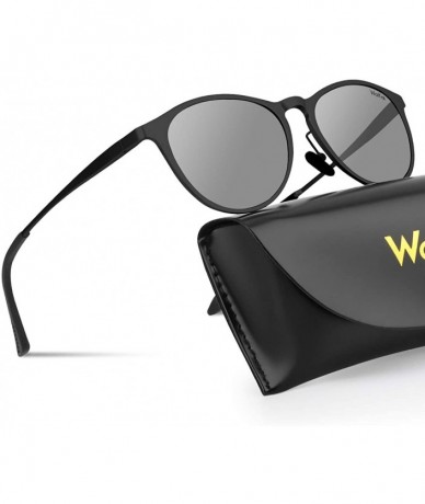 Sport Polarized Sunglasses Protection Aluminium magnesium Fashion - Black Frame Black Lens - CO1940LHXEK $18.26