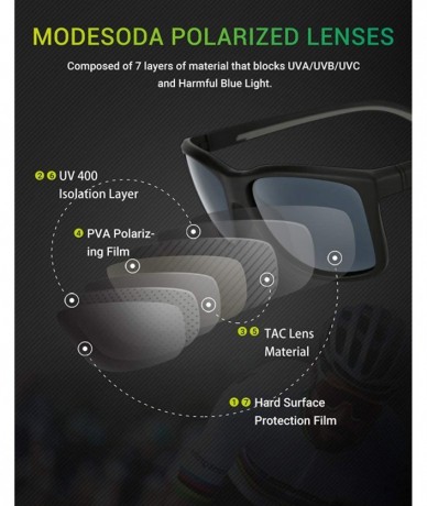 Oversized Polarized Sport Sunglasses UV Protection Driving Fishing Sports Sun Glasses for Men Women - CN18W6GCR3C $21.06