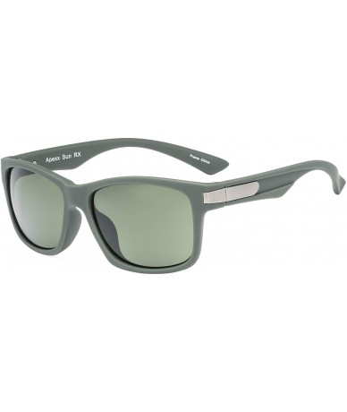 Rectangular Large Size Retro Vintage Shades Nylon Sunglasses 100% UV protection for men and women - Olive - C918XTMIRQM $33.43