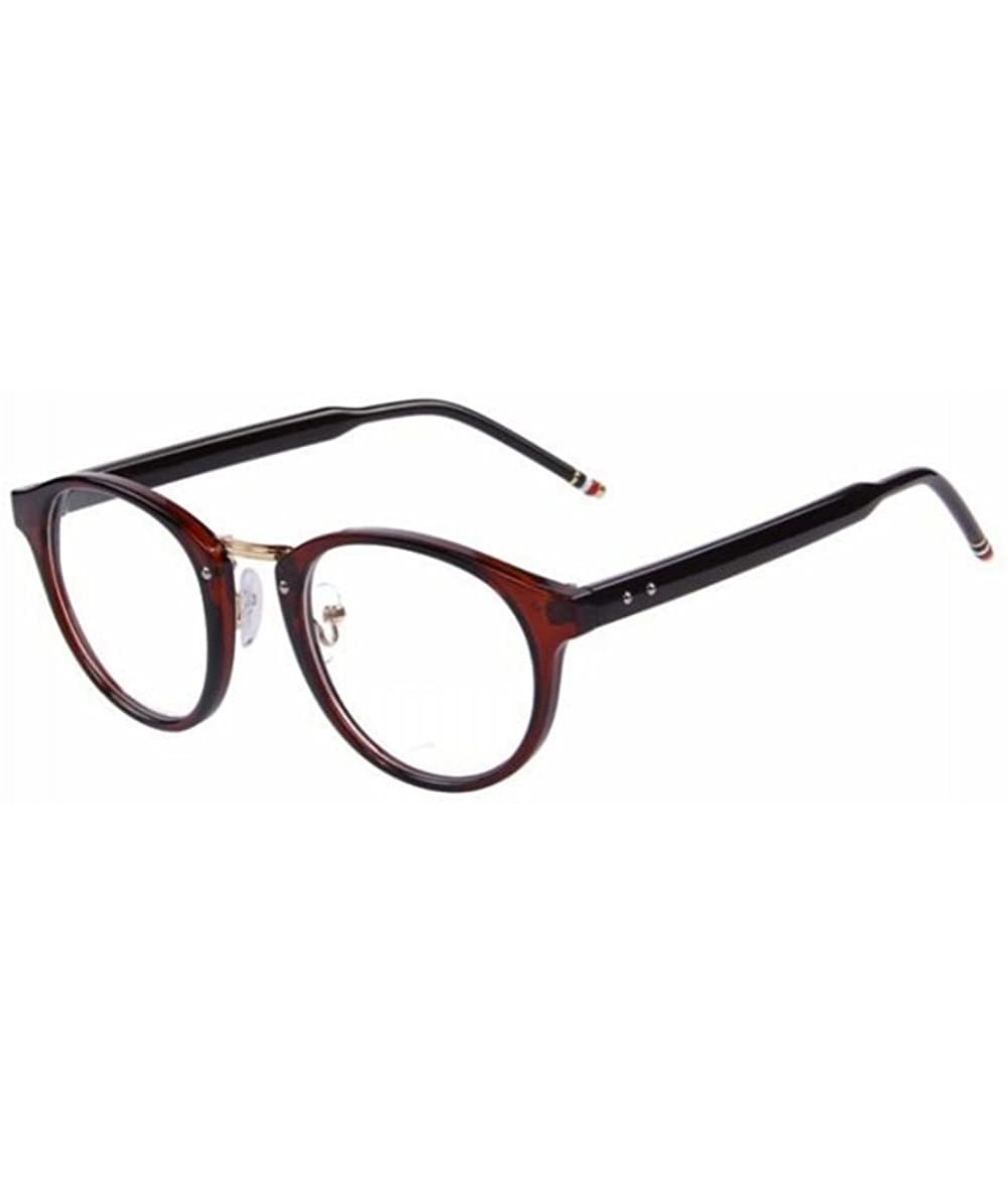 Rimless Women Rivet Cat Eye Eyeglasses Frames Optical Dot Patchwork Legs Glasses - Brown - C517YZOAGR5 $10.36