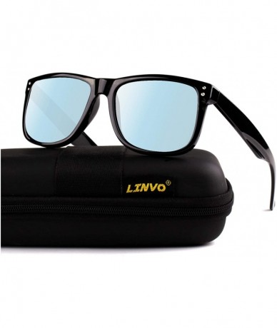 Rectangular Premium TR90 Rectangular Mens Polarized Driving Sunglasses for Men Blender Sun Glasses HF02 - CH18TYLGDMD $29.16