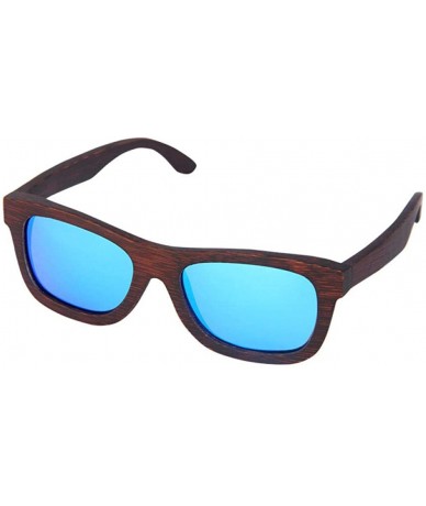 Goggle Bamboo dyed sunglasses polarized lenses for men and women fashion sunglasses wooden glasses - Brown - CS18XG2ROU8 $22.90