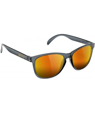 Round Deric Wayfarer Sunglasses - Clear Grey - CQ11JKF9PZT $34.28