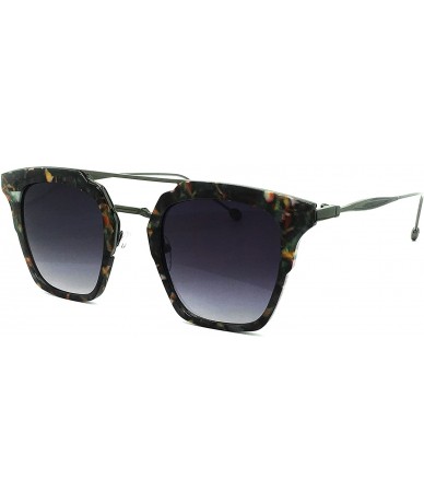 Aviator 7122-1 Premium Retro Tint Fashion Flat Top Aviator Sunglasses - Marble - CT18Q8L00NT $29.75