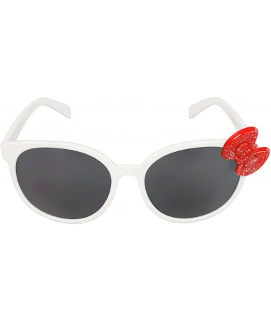 Oval TU9298K Retro Oval Fashion Sunglasses - White Red - CX11CB13NX9 $9.50