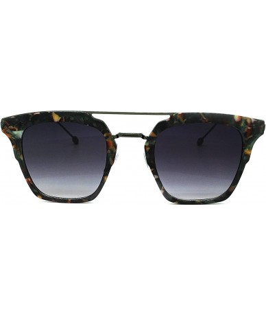 Aviator 7122-1 Premium Retro Tint Fashion Flat Top Aviator Sunglasses - Marble - CT18Q8L00NT $29.75