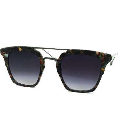 Aviator 7122-1 Premium Retro Tint Fashion Flat Top Aviator Sunglasses - Marble - CT18Q8L00NT $29.75