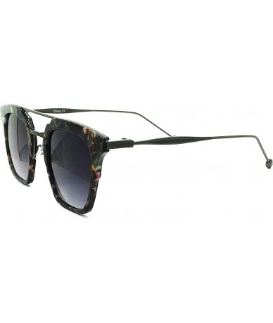 Aviator 7122-1 Premium Retro Tint Fashion Flat Top Aviator Sunglasses - Marble - CT18Q8L00NT $29.75