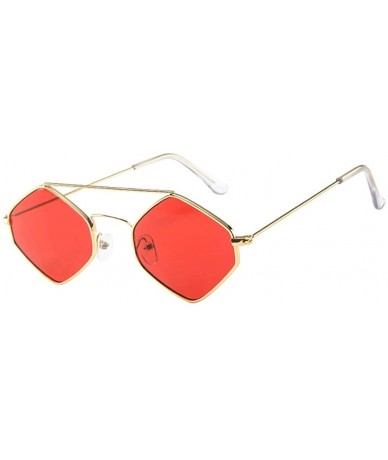 Rimless Fashion Glasses Vintage Retro Unisex Rhombus Frame Sunglasses Eyewear - J - CS18Q4Y7AC7 $10.99