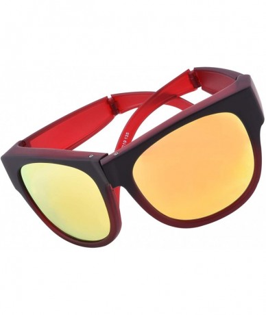 Sport Polarized Oversized Folding Fit over Sunglasses Foldable Over Prescription Sunglasses for Men and Women - C318WHGRTU5 $...