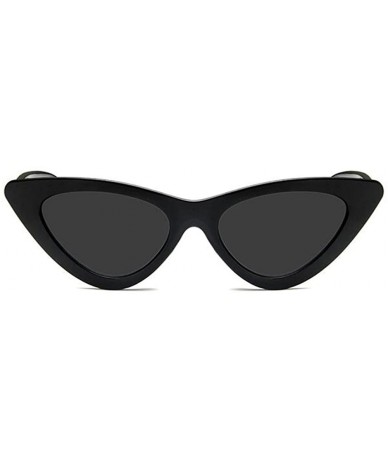 Goggle Fashion Cat Eye Sunglasses Vintage Mod Style Retro Eyewear - Black - CD189U7TCIY $20.06